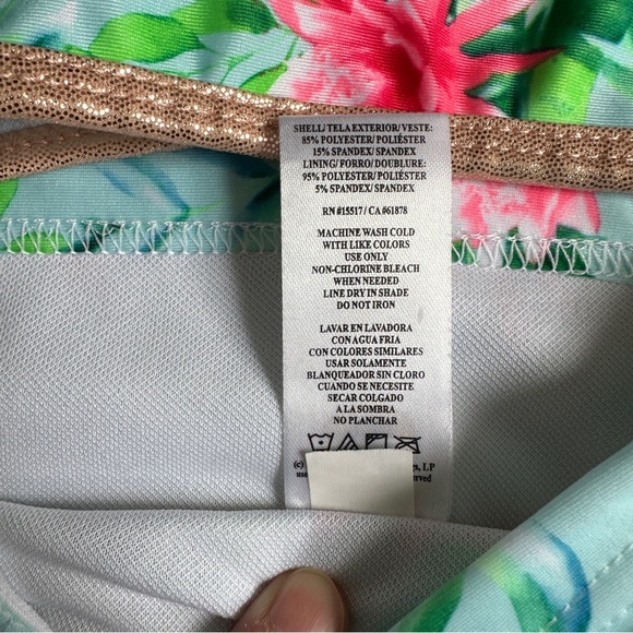 NWT: Girls 2T , 2 piece bikini, bathing suit. Floral pattern- by Body Glove - Picture 8 of 9